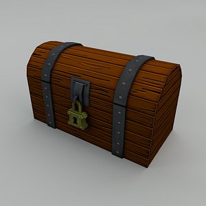 low poly Treasure Chest