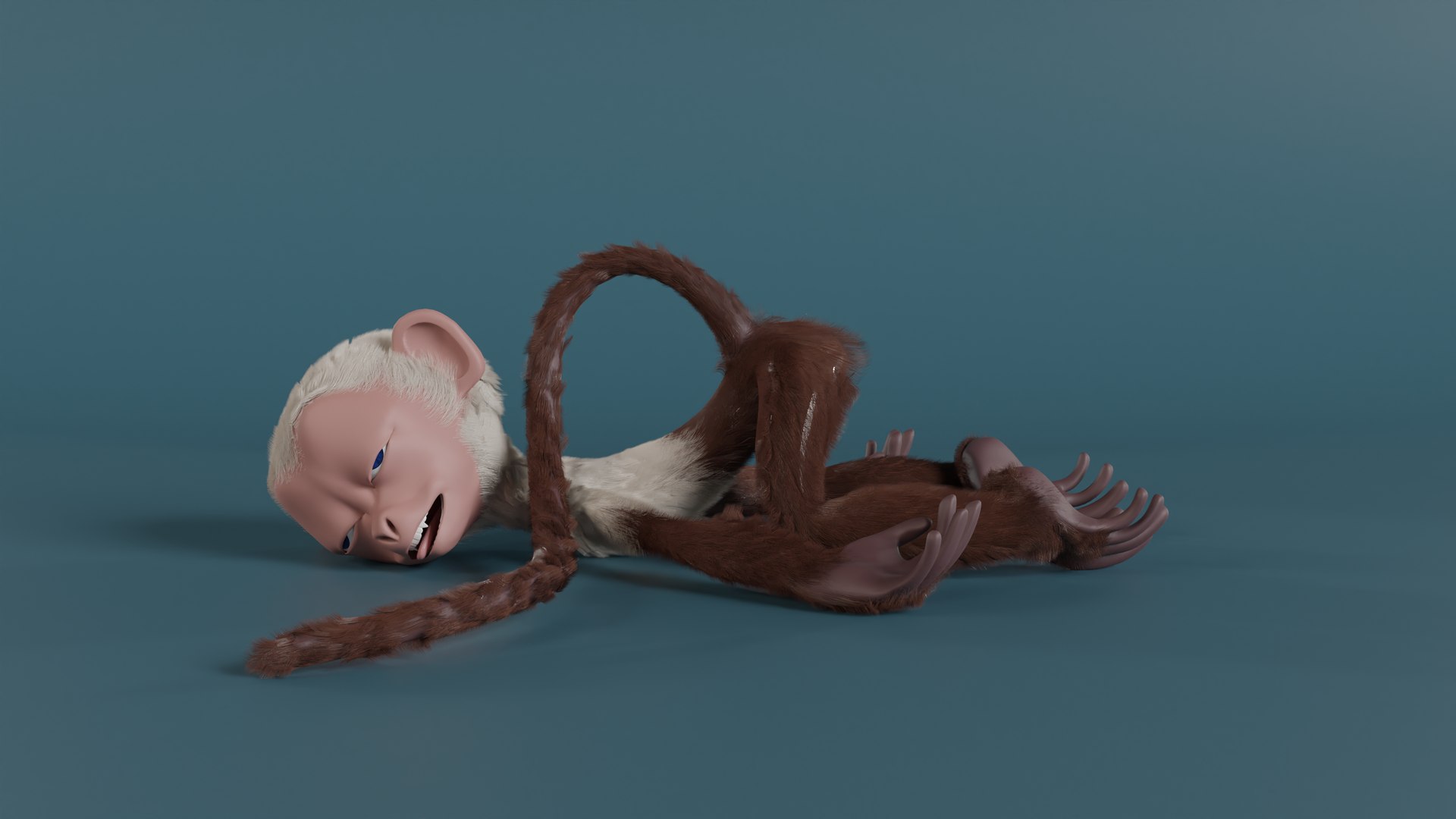 3D Doug The Fully Rigged Fully Customizable Capuchin Monkey Model ...