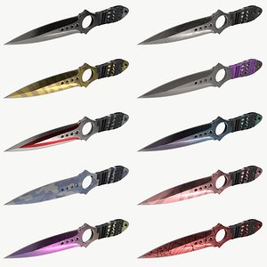Skeleton Knifes Set