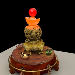 3D model Chinese treasure bowel
