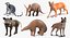 Colección 3 de mamíferos africanos manipulados