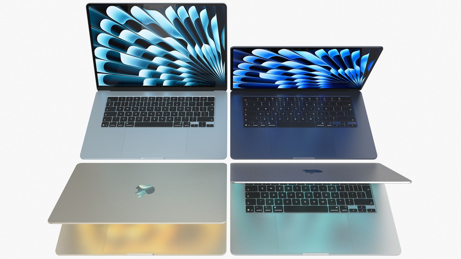 Apple MacBook Air 15 M4 2025 All Colors Rigged model https://p.turbosquid.com/ts-thumb/W0/Y4hSQn/NE/all/jpg/1743103765/1920x1080/fit_q87/d372f86d91876a6a928248b2f23318d5f247874a/all.jpg