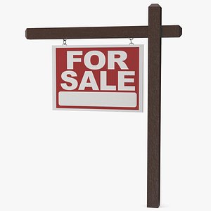 3D model For Sale Sign