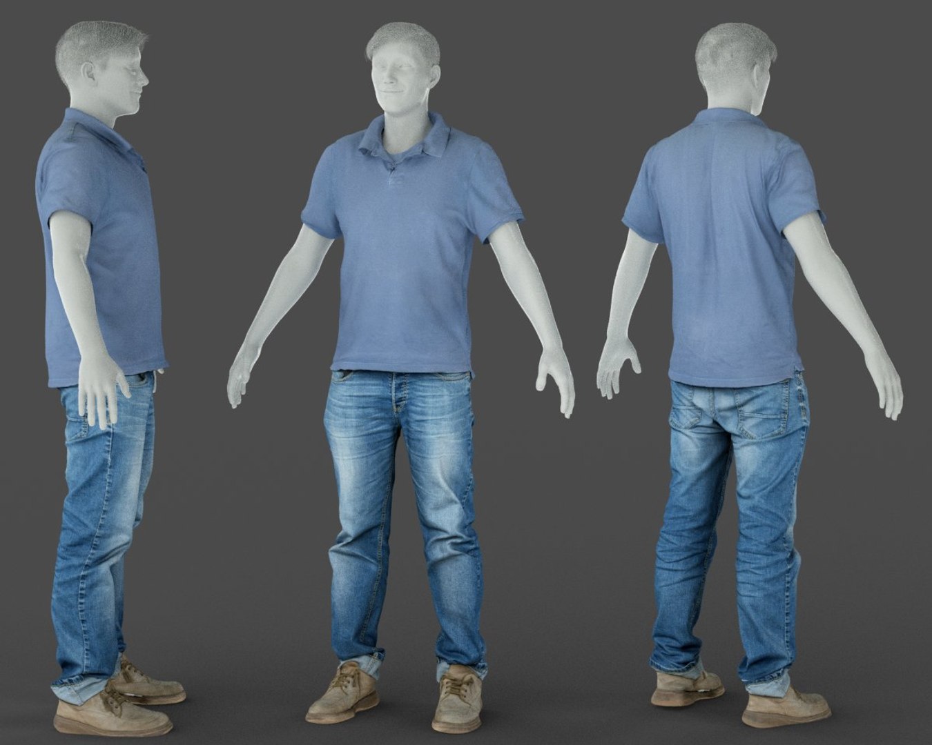 Male Clothing Outfit 3D Model - TurboSquid 1329853