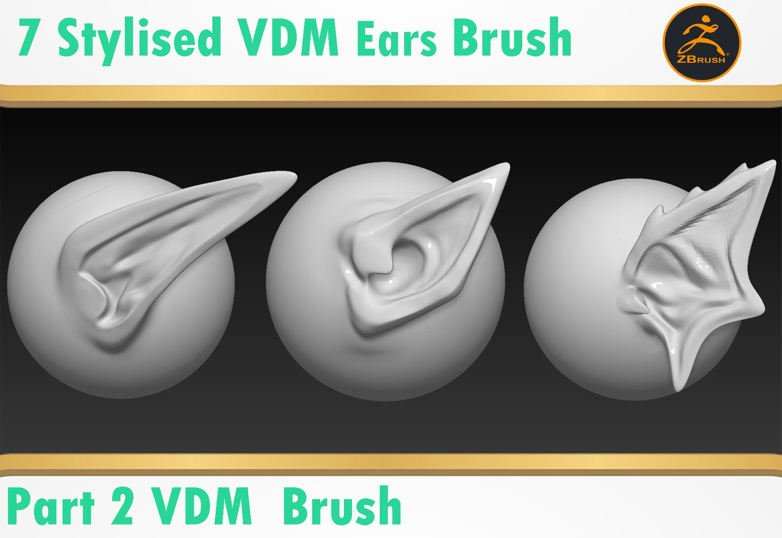 Stylized Ear Brush 3D Model - TurboSquid 2379630
