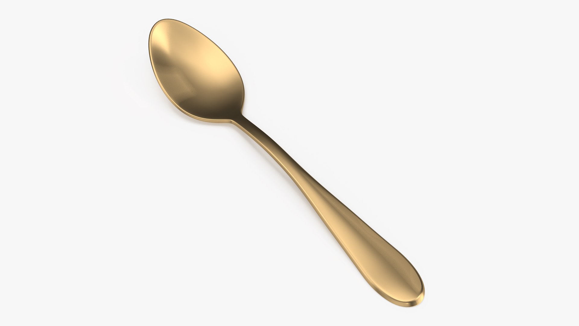 Golden Spoon 3D model preview