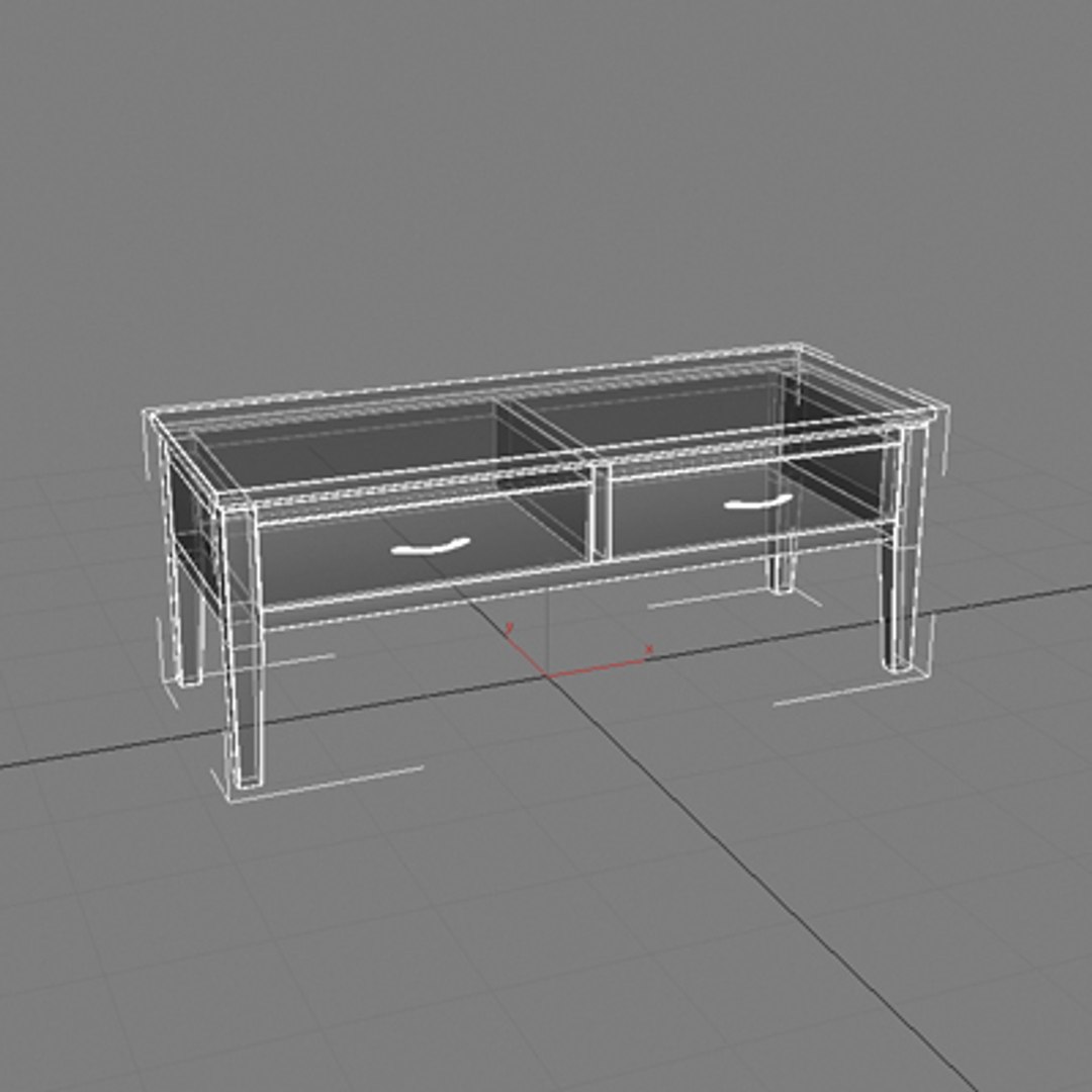 Table Cabinet 3d Model