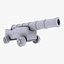 3d knights cannon model