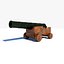 3d knights cannon model