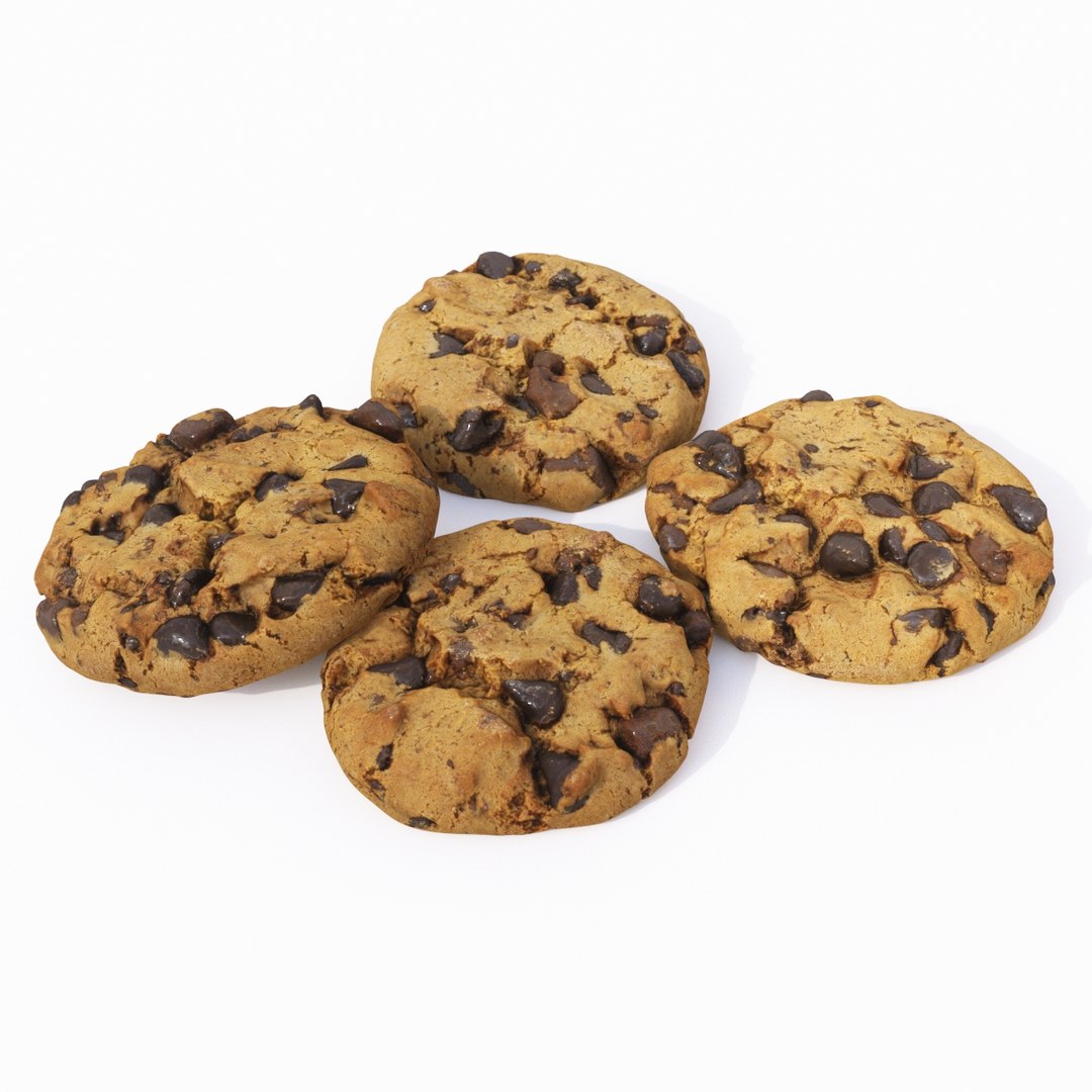 3D Set Choco Cookies - TurboSquid 1528684