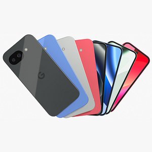 Google Pixel 10a All Colors 3D model