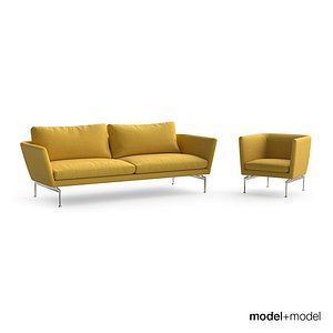 Vitra Suita sofa and armchair