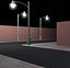 lights city streets 3d model