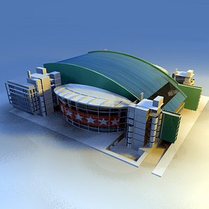 sport pavilion 3d model