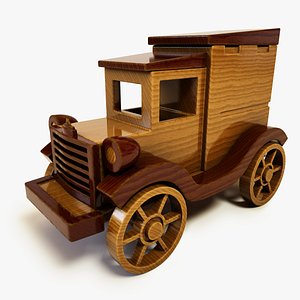 wooden toy car wood 3ds