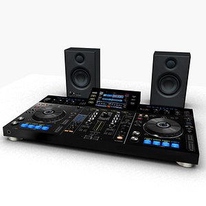 3D model dj music