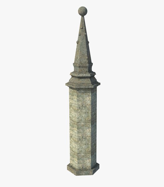 Fantasy Ancient Pillar Column 3D model