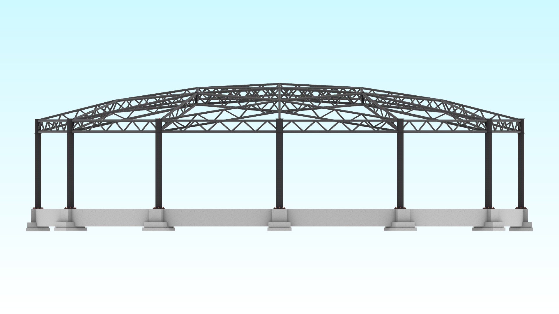 3D Truss Beam - Spherical Roof Model - TurboSquid 2060626