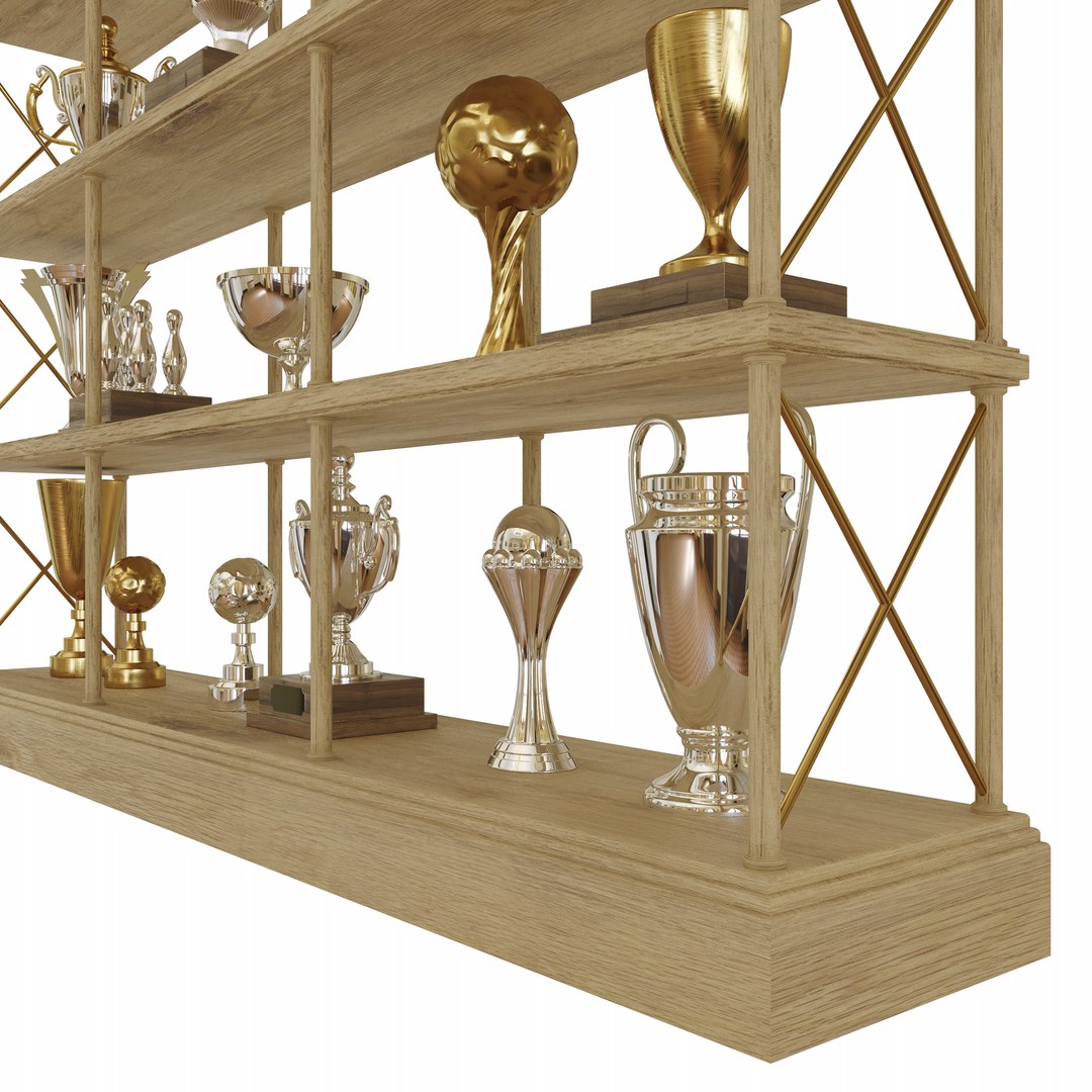 Trophy Showcase Wooden Model - TurboSquid 1845022