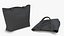 Travel Tote Black 3D model