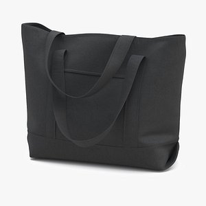 Travel Tote Black 3D model