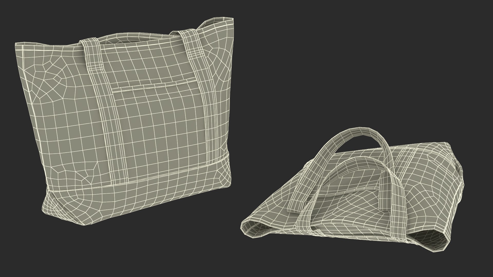 Travel Tote Black 3D Model - TurboSquid 2287205