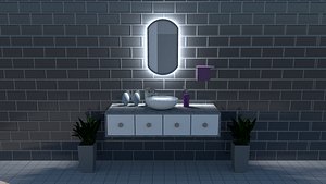 3D Bathroom Sink