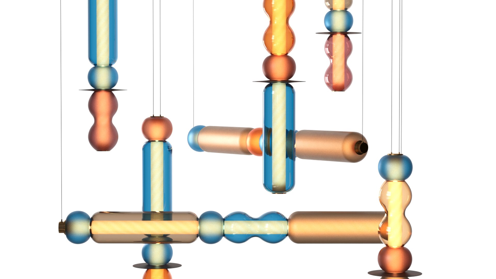 3D Curiousa Wave Chandelier - TurboSquid 2372184