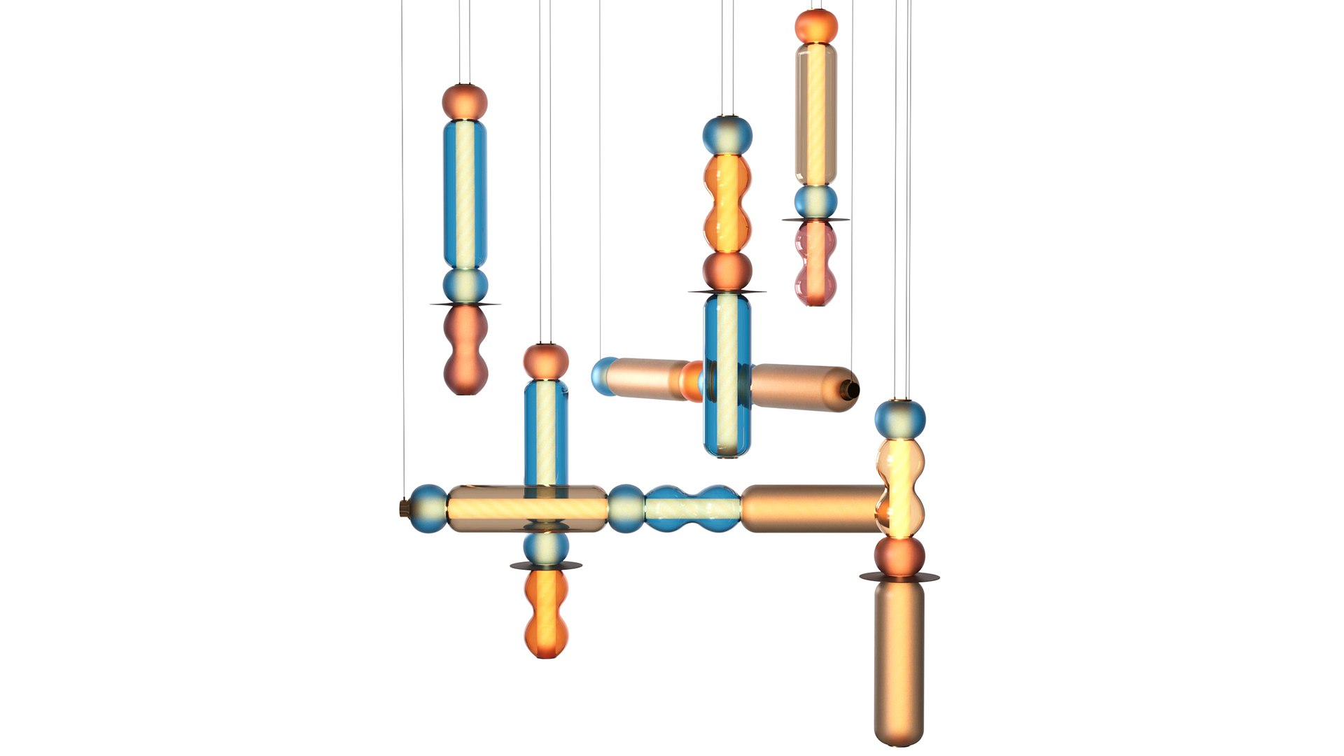 3D Curiousa Wave Chandelier - TurboSquid 2372184