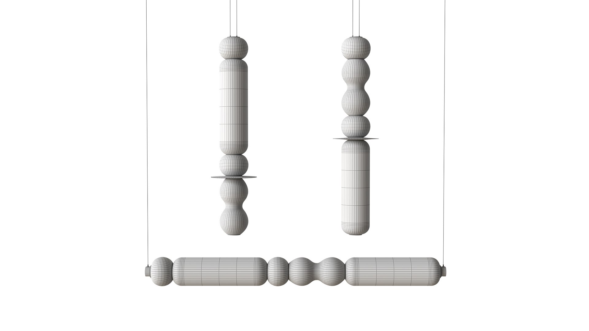 3D Curiousa Wave Chandelier - TurboSquid 2372184