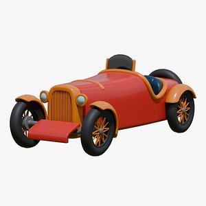 Stylized Vintage Car  - Cartoon Vehicle