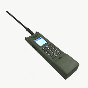 R-187 military radio 3D model