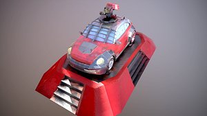 3D race car apocalypse