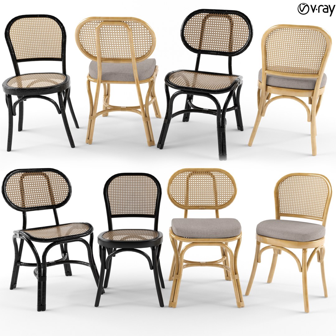 3D Rattan Chair Model - TurboSquid 1604867