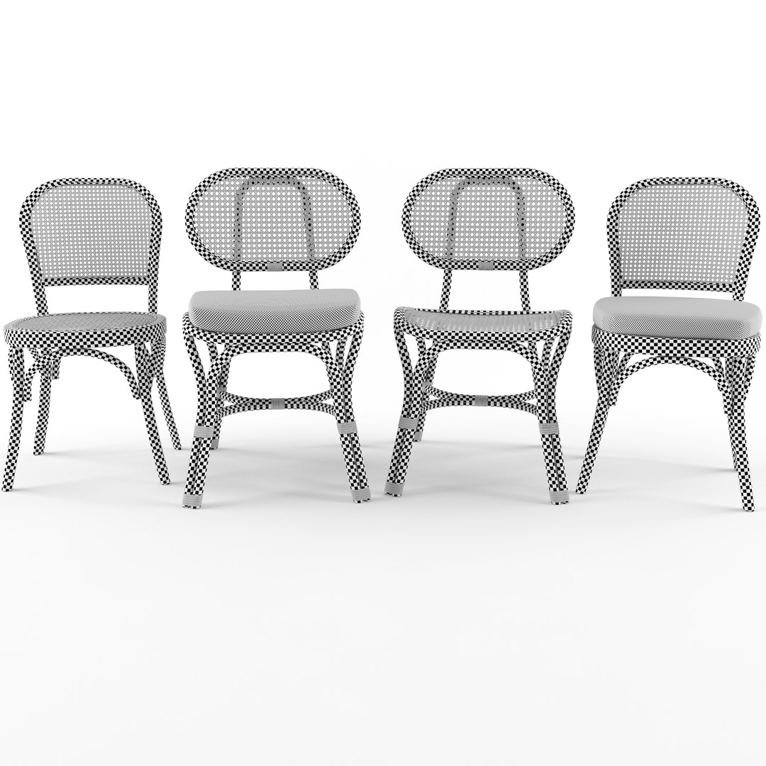 3d Rattan Chair Model Turbosquid 1604867