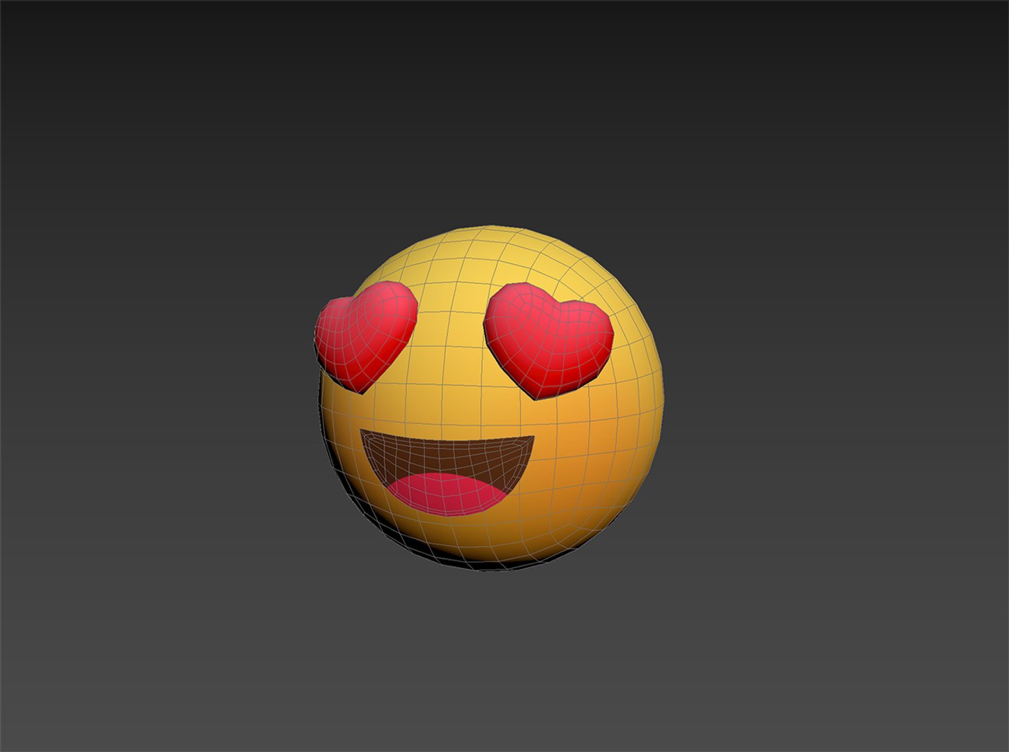 3D Model Heart Eyes Emoji - TurboSquid 1692100