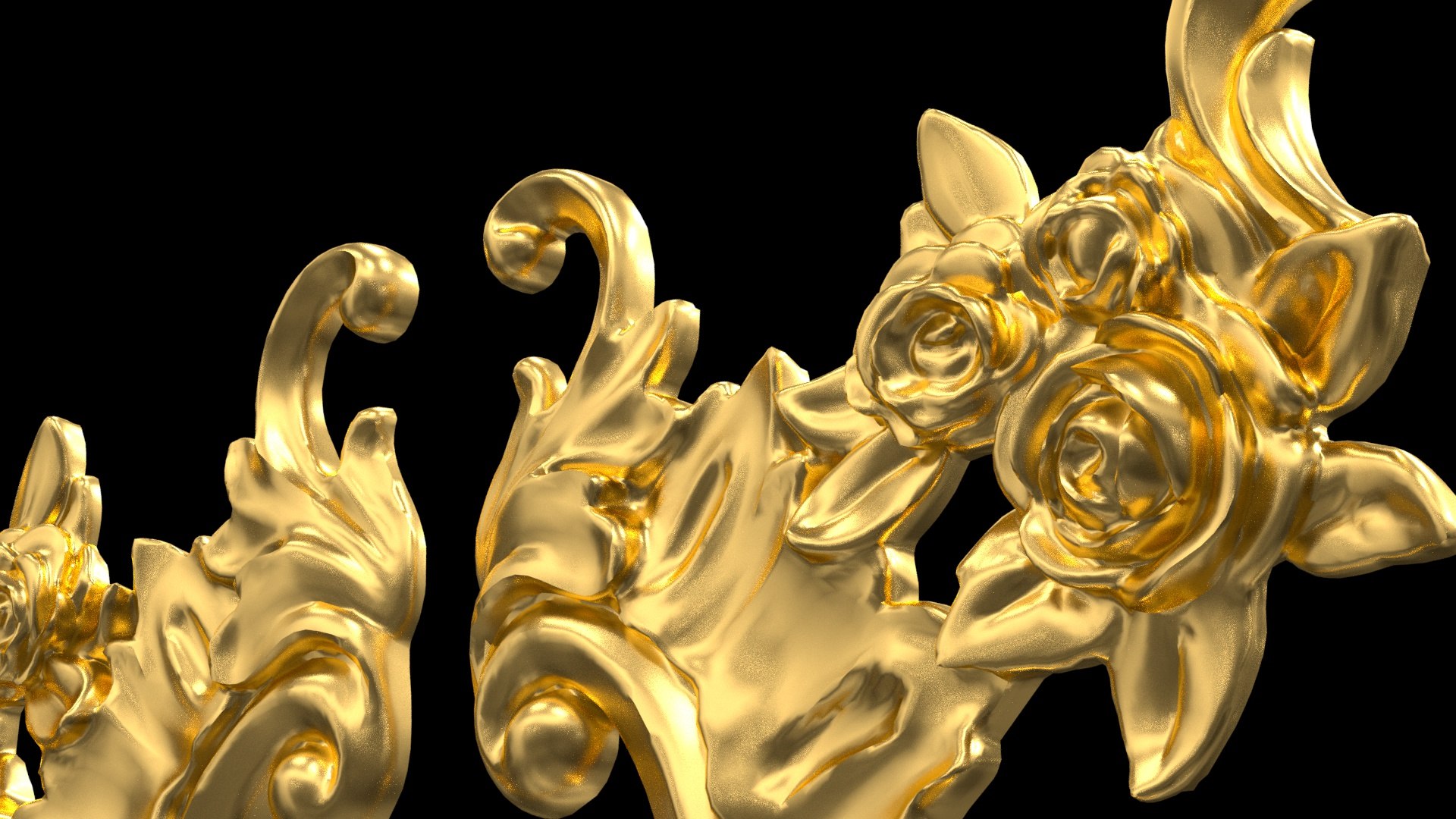Plaster Decorative Bow DS380 Model - TurboSquid 2384944