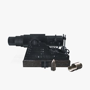 Krupps Great Gun 3D model