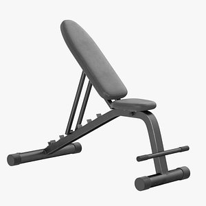 Weight Angled Bench 3D