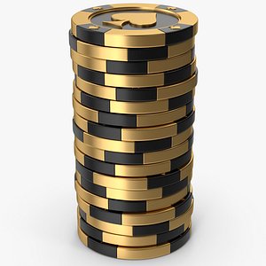 3D Casino Chips Stack model