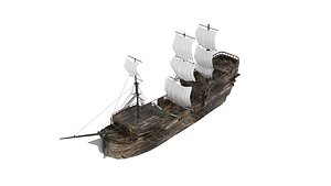 3D Sailboat Galleon
