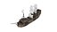 3D Sailboat Galleon
