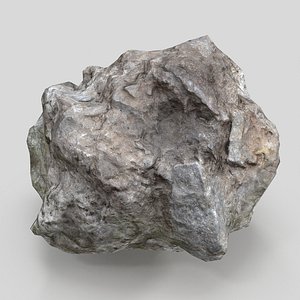 asteroid meteorite rock 3D
