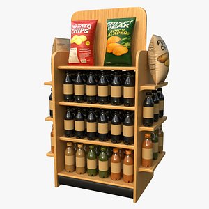 Supermarket shelves - 3D Model