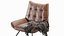 POLTRONA LAUREA LOUNGE OPEN ROAD PELLE MARRONE