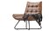 POLTRONA LAUREA LOUNGE OPEN ROAD PELLE MARRONE