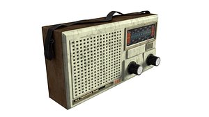 old radio 3D