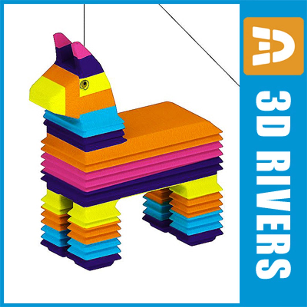3d X Pinata Party Paper