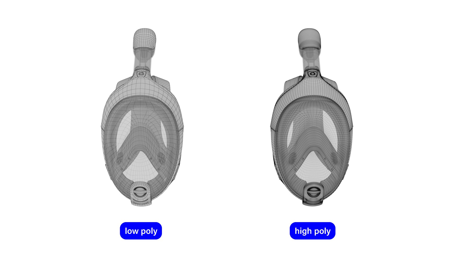 Diving Mask Low Poly High Poly 3D - TurboSquid 1972456