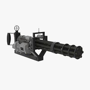 m134 minigun mounting bracket 3D